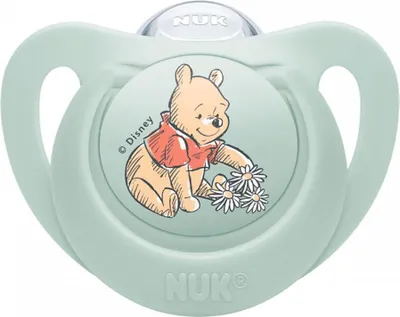 Produktbild von NUK Star Disney Teddybä r 6-18m weiß  und grü n