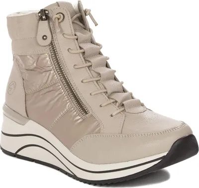 Produktbild von Damskie buty za kostkę Remonte D0T72-60 beżowe combi 40