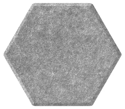 Productafbeelding van magnetoplan Akoestische wandpanelen ecoAware, Hexagon, grijs, 6 panelen