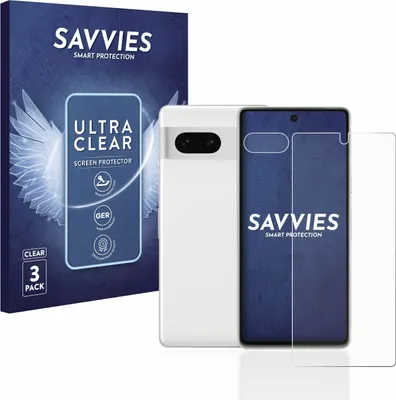 Produktbild von 6x Für Google Pixel 7 (Display+Kamera) Schutzfolie Savvies Displayschutz Display Schutz Folie Klar Transparent
