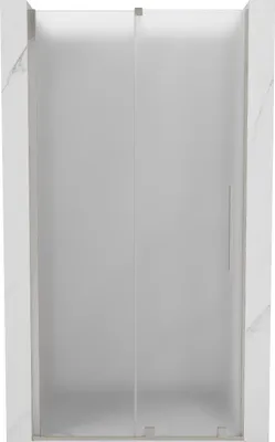 Image de Mexen Velar porte de douche coulissante 100 cm, givrée, nickel brossé - 871-100-000-31-97