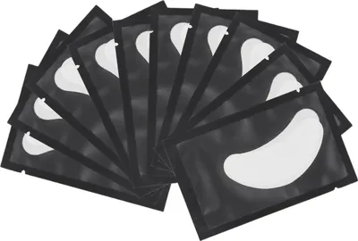 Produktbild von Schwarze GEL-Augenpads für Wimpernverlängerungen, 10 Paar