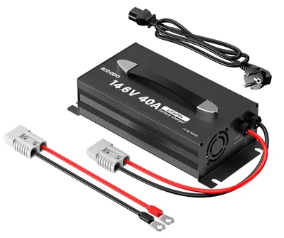 Image de Chargeur de batterie Acculader LiFePO4 14,6 V 40 A - Chargeur compact 12V pour camping-car et énergie solaire