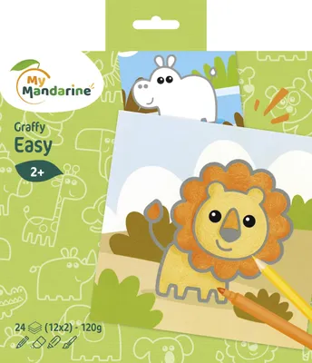 Produktbild von Avenue Mandarine 5x Graffy Easy, Wildtiere - Grün GY139C