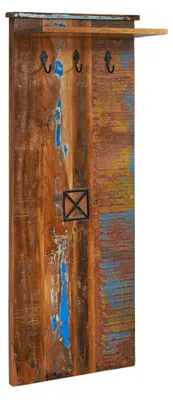 Immagine prodotto di MASSIVMOEBEL24 | Guardaroba in legno riciclato 59x30x145 laccato multicolore NATURE OF SPIRIT #111