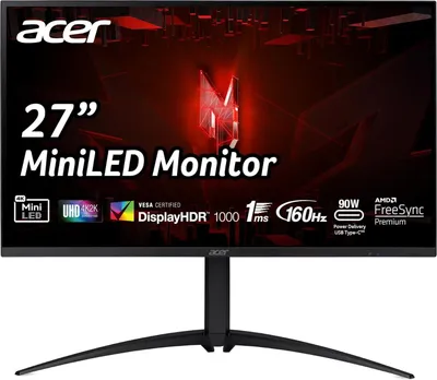 Produktbild von Nitro XV275KP3 (69 cm (27 Zoll), schwarz, UltraHD/4K, IPS, AMD Free-Sync, USB-C, 160Hz Panel)