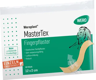 Produktbild von Weroplast MasterTex Fingerpflaster 12 x 2 cm, 10 Stk/Pkg