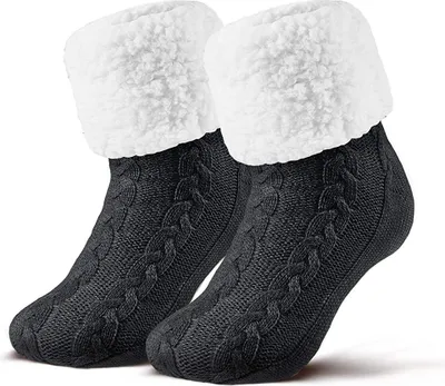 Produktbild von Gemütliche Thermo-Hausschuhsocken für den Winter für Herren