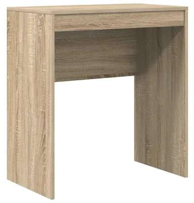 Image de Bureau compact en bois massif, idéal pour le travail à domicile