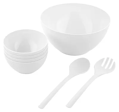 Produktbild von Praktisches Salatset, 7-teilig, weiß