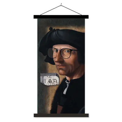 Produktbild von MuchoWow® Textilposter Kunst - Alte Meister - Jacob Cornelisz van Oostsanen 40x80 cm mit schwarzem Rahmen - Wandemalerei