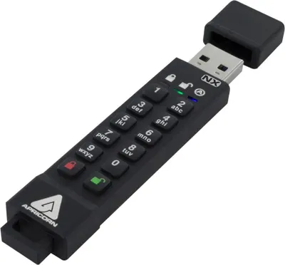 Productafbeelding van Apricorn ASK3, 8 GB, USB Type-A, 3.2 Gen 1 (3.1 Gen 1), 77 MB/s, Behuizing, Zwart