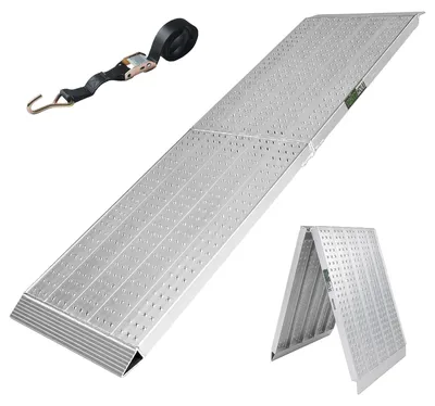 Produktbild von TRUTZHOLM 1 x Alu Auffahrampe extrabreit 70 cm klappbar 213 cm 400 kg Rampe Verladerampe Eventrampe