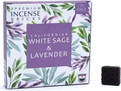 Produktbild von Aromafume Räuchersteine Weißer Salbei & Lavendel - 40 G Packung mit 3 Stück