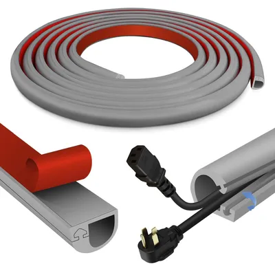 Obrázok produktu pre Samolepiaci kábelový kanál – Flexibilné krytie káblov na stenu a podlahu