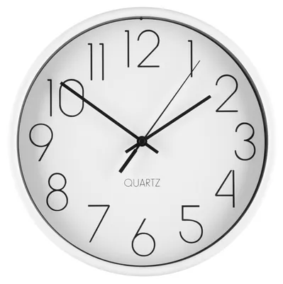 Image de Horloge murale simple, Ø 25 cm