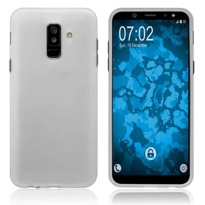 Produktbild von PhoneNatic Case kompatibel mit Samsung Galaxy A6 Plus (2018) - clear Silikon Hülle matt Cover