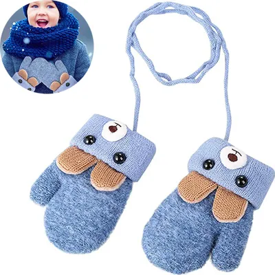 Produktbild von Paar warme Winterhandschuhe für Kleinkinder und Kinder, dick mit Fleece gefüttert, Skihandschuhe