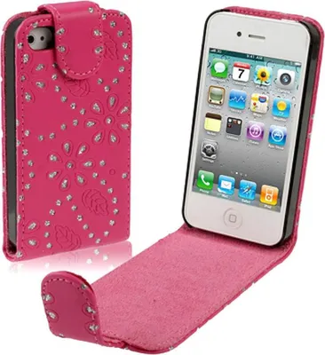 Produktbild von Schutzhülle Handy Case für Handy Apple iPhone 4 / 4s Strass pink