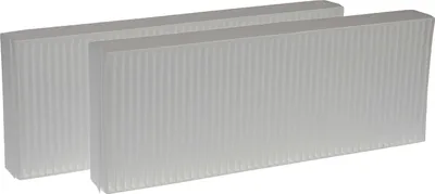 Produktbild von vhbw Filterset kompatibel mit Zehnder Paul Novus 300, 450 Lüftungsgerät - Luftfilter G4 / F7 (2 Stück), 48 x 18 x 10 cm, Weiß