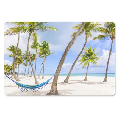 Produktbild von MuchoWow® Mauspad Mousepad Hängematte - Strand - Palmen 27x18 cm - Mousepads - Maus Mat - Pad - Mausunterlage - Büroartikel - Desk Matten