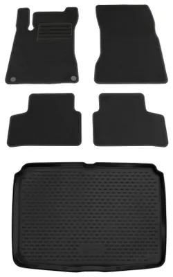Gummi-Kofferraumwanne + Fußmatten Set für Mercedes W247 B-Klasse, Bj. 2/2019-