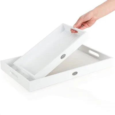 Obrázok produktu pre Sada raňajkovej dosky a servírovacieho stolíka, 2-dielna, 48 x 30 x 5 cm