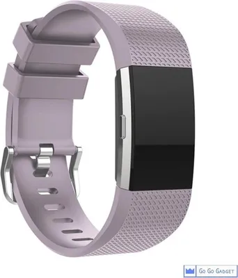 Immagine prodotto di Bracciale per orologio | compatibile con Fitbit Charge 2 | cinturino sportivo in silicone | fitness tracker | viola | grande