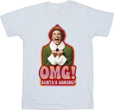 Produktbild von Elf - "Santa's Coming" T-Shirt für Herren BI24199 (XL) (Weiß)