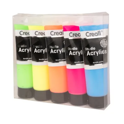 Produktbild von Creall Studio Acrylfarbe Fluor, 5x120ml