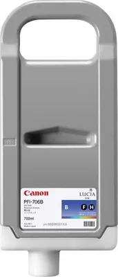Produktbild von Canon PFI-706 B, Hohe (XL-) Ausbeute, Blau, Tinte auf Pigmentbasis, 1 Stück(e)
