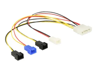 Produktbild von 4 Pin Stromstecker > 4 x 2 Pin Lüfter (20cm)