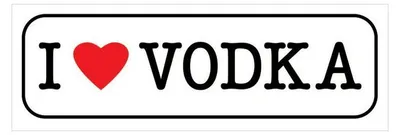 Obrázek produktu pro I love Vodka – 30,5 x 91,5 cm – Plakát