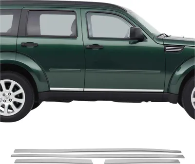 Obrázek produktu pro Ozdobná lišta bočních dveří pro Dodge Nitro 2007-2011, nerezová ocel, 4 ks