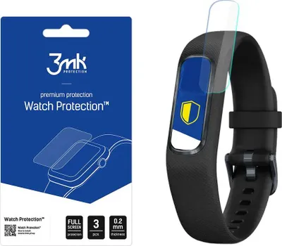 Produktbild von 3mk Display Schutzfolie Watch Protection für Garmin Vivosmart 4 0,2mm (3 Stück)
