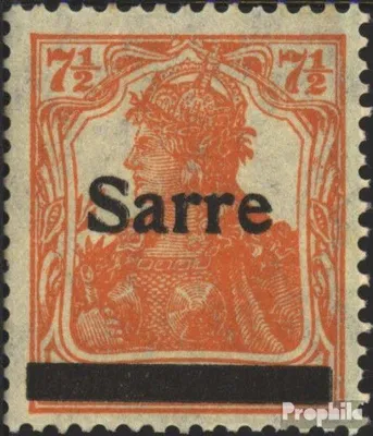 Produktbild von Briefmarken Saarland 1920 Mi 5I mit Falz Germania