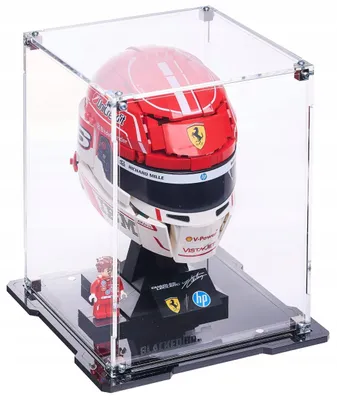 Image de Vitrine noire pour LEGO® 43014 – Casque Charles Leclerc, Scuderia Ferrari