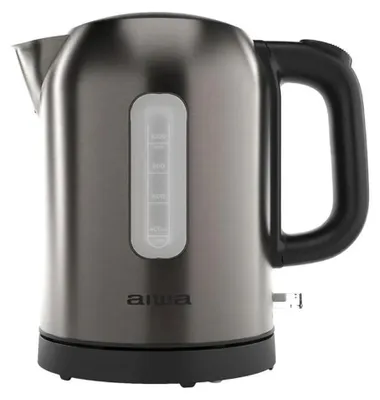 Produktbild von AIWA AKT-1000 Wasserkocher, 1L, 2200W, Überhitzungsschutz, Edelstahl, Braun