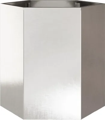 Obrázek produktu pro vidaXL květináč šestihranný 46x40x45 nerezová ocel