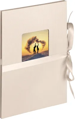 Produktbild von Walther, ML-350-W, Leporello Fun Wedding Selection, chamois weiss, 12 F. 10X15 cm