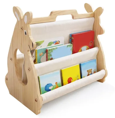 Image de Étagère en bois pour livres pour enfants