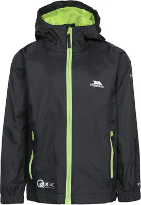 Produktbild von Trespass Qikpac Jacke – Unisex Kinder Packaway Jkt Schwarz