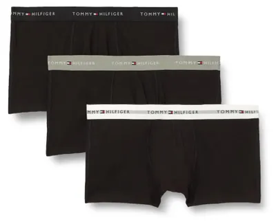 Produktbild von Tommy Hilfiger Herren 3er Pack Boxershorts Trunks aus Baumwolle mit Stretch, Meh