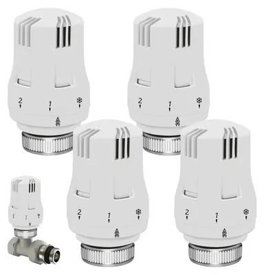 Productafbeelding van Thermostaatkop, 4 stuks, M30 x 1,5 radiatorventiel, verwarmingsoptie