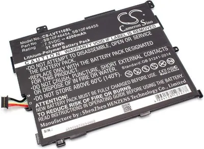 Produktbild von vhbw Akku Ersatz für Lenovo SB10F46456 für Tablet Pad (4200 mAh, 7,5 V, Li-Polymer)