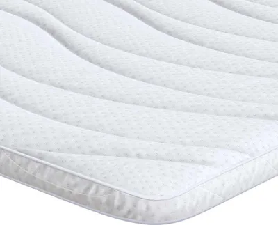 Zdjęcie produktu dla vidaXL Nakładka na materac Biała 180 x 200 cm Dzianina