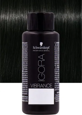 Produktbild von Schwarzkopf Igora Vibrance, Schwarz, 1-0, Black Natural, Frauen, 60 ml, Alle Haare