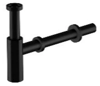 Image de Siphon design Steinberg, 5/4, sans clapet, noir mat, 1 pièce.