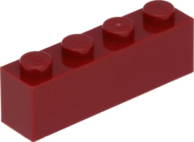 Produktbild von Lego® 100 Stück 3010 Stein Brick 1x4 Part Basic Steine 100 Dunkelrot