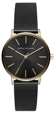 Image de Juste le temps Bandeau maille Armani Exchange Noir Collection Lola - femme